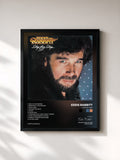 #noir Tableau de l'album Step By Step de Eddie Rabbitt, cadre noir, imprimé et encadré en France