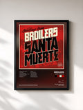 #noir Tableau de l'album Santa Muerte de Broilers, cadre noir, imprimé et encadré en France