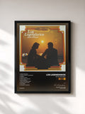 #noir Tableau de l'album Amor Pasajero de Los Legendarios, cadre noir, imprimé et encadré en France