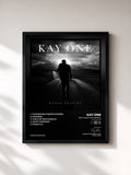 #noir Tableau de l'album Der Junge von damals (Black Edition EP) de Kay One, cadre noir, imprimé et encadré en France