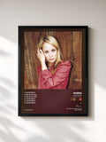 #noir Tableau de l'album Heartbeat (i-Tunes exclusive DMD) de Annie, cadre noir, imprimé et encadré en France