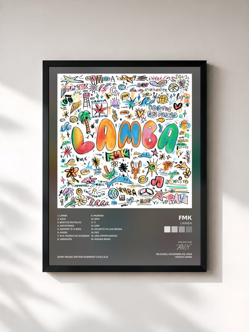 FMK · LAMBA — Affiche encadrée