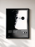 #noir Tableau de l'album XXX de Miguel Bosé, cadre noir, imprimé et encadré en France