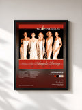 #noir Tableau de l'album When the Angels Swing de No Angels, cadre noir, imprimé et encadré en France