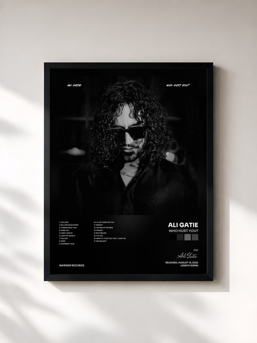 Ali Gatie · WHO HURT YOU? — Affiche encadrée