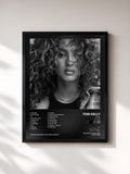#noir Tableau de l'album TORI. (+ a lil more) de Tori Kelly, cadre noir, imprimé et encadré en France