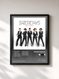 #noir Tableau de l'album Gentleman de The Saturdays, cadre noir, imprimé et encadré en France