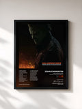 #noir Tableau de l'album Halloween Ends (Original Motion Picture Soundtrack) de John Carpenter, cadre noir, imprimé et encadré en France