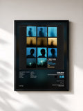 #noir Tableau de l'album From Midnight To Sunrise de Crush, cadre noir, imprimé et encadré en France