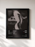 #noir Tableau de l'album Blood Remixed de Rhye, cadre noir, imprimé et encadré en France