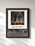 #noir Tableau de l'album More Than Music 3 de Shordie Shordie, cadre noir, imprimé et encadré en France