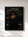 #noir Tableau de l'album People (Remixes) de Libianca, cadre noir, imprimé et encadré en France