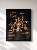 #noir Tableau de l'album Sorry 4 The Leaks Vol. 1 de Calboy, cadre noir, imprimé et encadré en France