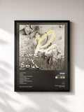 #noir Tableau de l'album Save My Soul de Padi, cadre noir, imprimé et encadré en France