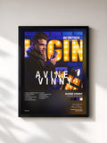 #noir Tableau de l'album Acústico Imaginar de Avine Vinny, cadre noir, imprimé et encadré en France