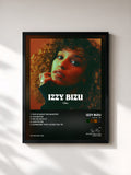 #noir Tableau de l'album GLITA - EP de Izzy Bizu, cadre noir, imprimé et encadré en France