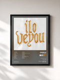 #noir Tableau de l'album Ilo Veyou de Camille, cadre noir, imprimé et encadré en France