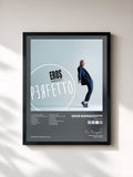 #noir Tableau de l'album Perfetto de Eros Ramazzotti, cadre noir, imprimé et encadré en France