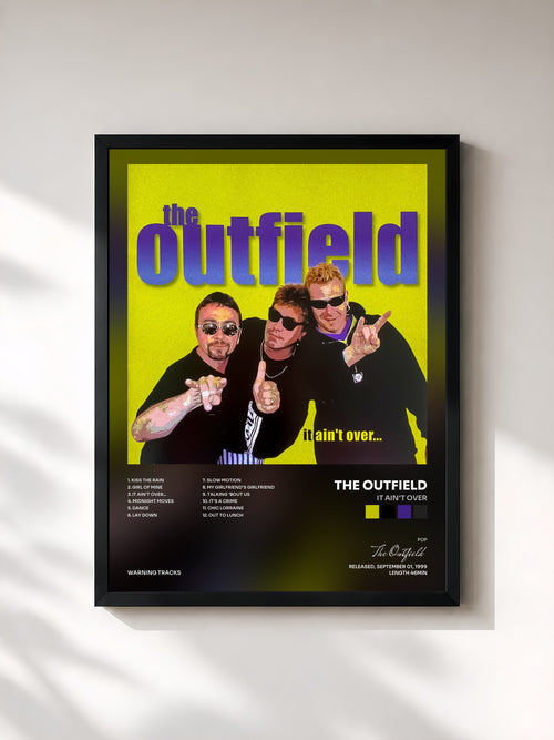 The Outfield · It Ain't Over — Affiche encadrée