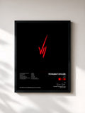 #noir Tableau de l'album VII (Deluxe) de Teyana Taylor, cadre noir, imprimé et encadré en France