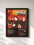#noir Tableau de l'album Barão Vermelho de Barão Vermelho, cadre noir, imprimé et encadré en France