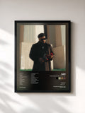 #noir Tableau de l'album Une rose et une lame, FIN. de A2H, cadre noir, imprimé et encadré en France