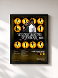 #noir Tableau de l'album The Official Work de Ying Yang Twins, cadre noir, imprimé et encadré en France