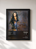 #noir Tableau de l'album Wild Dances de Ruslana, cadre noir, imprimé et encadré en France