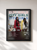 #noir Tableau de l'album PERIOD de City Girls, cadre noir, imprimé et encadré en France