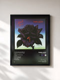 #noir Tableau de l'album Black Rose de Thin Lizzy, cadre noir, imprimé et encadré en France