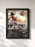 #noir Tableau de l'album If You See Her de Brooks & Dunn, cadre noir, imprimé et encadré en France