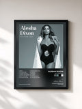 #noir Tableau de l'album Do It For Love de Alesha Dixon, cadre noir, imprimé et encadré en France