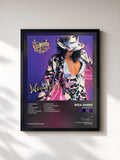 #noir Tableau de l'album Wonderful de Rick James, cadre noir, imprimé et encadré en France