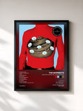 #noir Tableau de l'album Beautiful People Will Ruin Your Life de The Wombats, cadre noir, imprimé et encadré en France