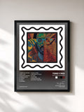#noir Tableau de l'album Anything in Return de Toro Y Moi, cadre noir, imprimé et encadré en France