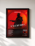 #noir Tableau de l'album Calendário de Péricles, cadre noir, imprimé et encadré en France