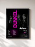 #noir Tableau de l'album DUNKEL de Die Ärzte, cadre noir, imprimé et encadré en France