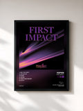#noir Tableau de l'album FIRST IMPACT de Kep1er, cadre noir, imprimé et encadré en France