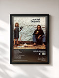 #noir Tableau de l'album Le Chasseur de Michel Delpech, cadre noir, imprimé et encadré en France
