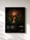 #noir Tableau de l'album LOVE AND COMPROMISE de Mahalia, cadre noir, imprimé et encadré en France