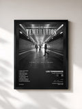 #noir Tableau de l'album Como Te Recuerdo de Los Temerarios, cadre noir, imprimé et encadré en France