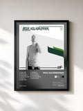 #noir Tableau de l'album Self de Paul Kalkbrenner, cadre noir, imprimé et encadré en France