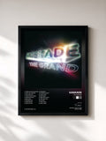 #noir Tableau de l'album The Grand de Kaskade, cadre noir, imprimé et encadré en France