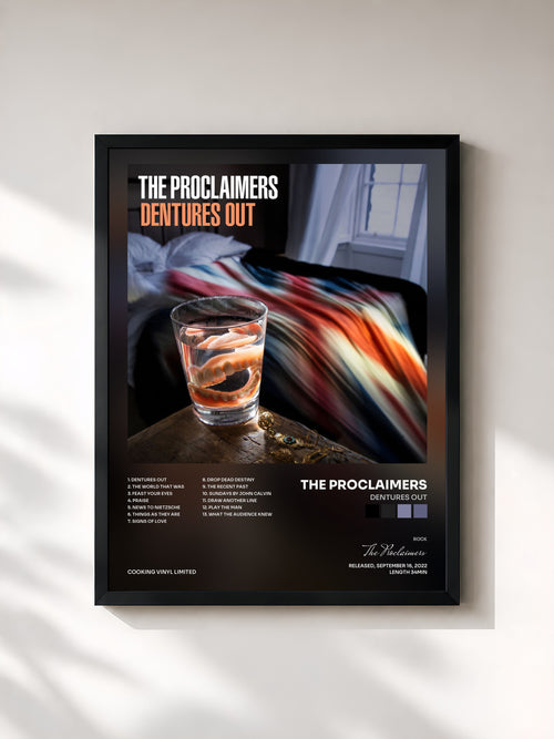 The Proclaimers · Dentures Out — Affiche encadrée