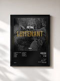 #noir Tableau de l'album Luitenant de JoeyAK, cadre noir, imprimé et encadré en France