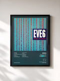 #noir Tableau de l'album Speak In Code de Eve 6, cadre noir, imprimé et encadré en France