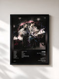 #noir Tableau de l'album Well Done Concert de HYBS, cadre noir, imprimé et encadré en France