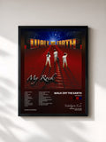 #noir Tableau de l'album My Rock de Walk Off the Earth, cadre noir, imprimé et encadré en France