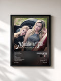 #noir Tableau de l'album Start Here de Maddie & Tae, cadre noir, imprimé et encadré en France