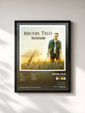 #noir Tableau de l'album Bem Sertanejo de Michel Teló, cadre noir, imprimé et encadré en France